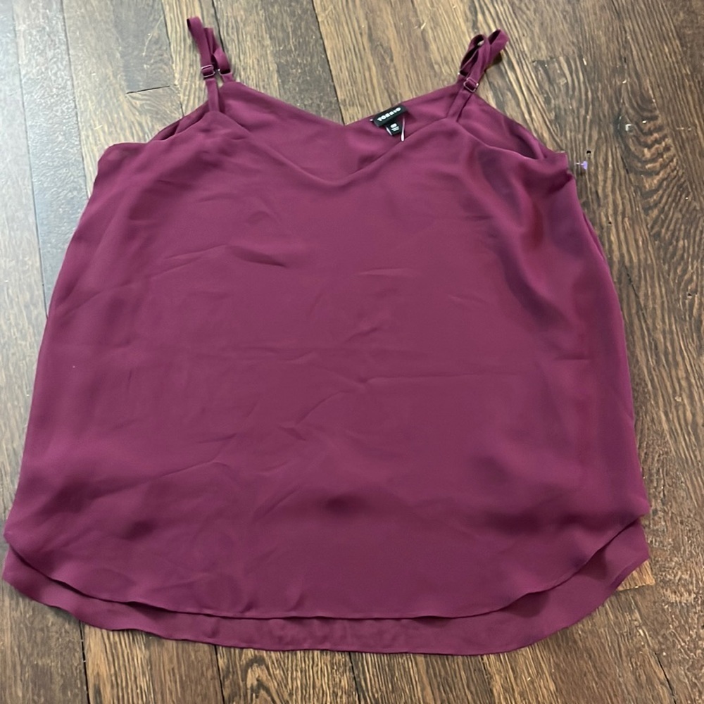 Torrid purple tank blouse 00 NWT